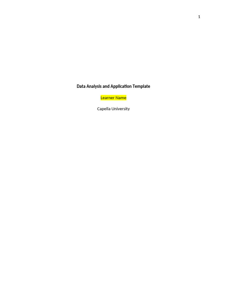 Cf Data Analysis Template | PDF