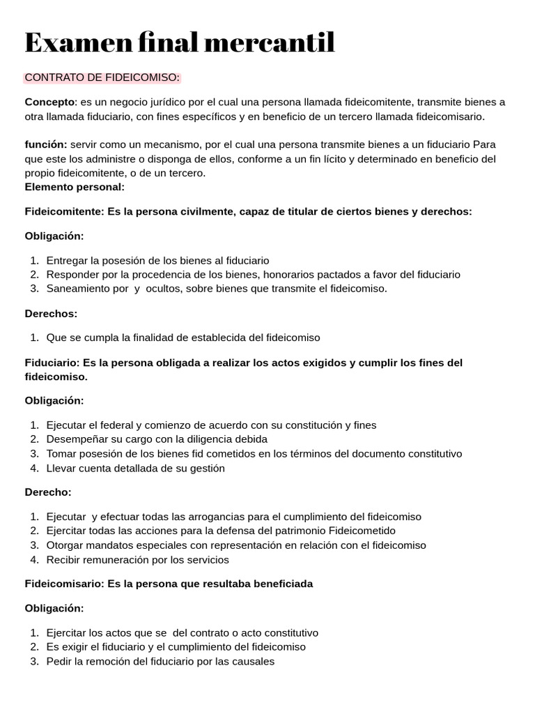 Examen Final Mercantil PDF | PDF | Seguro | Póliza de seguros