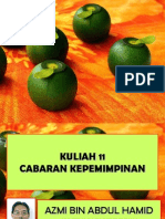 Kuliah 11 Cabaran Kepimpinan