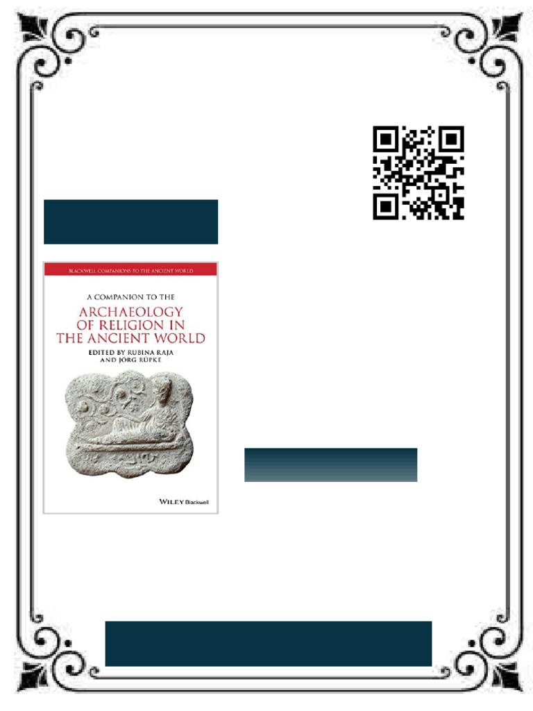 A Companion to the Archaeology of Religion in the Ancient World 1st ...