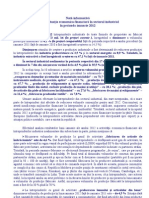 Situatia Economico Financiara in Sectorul Industrial in Perioada Ianuarie 2012