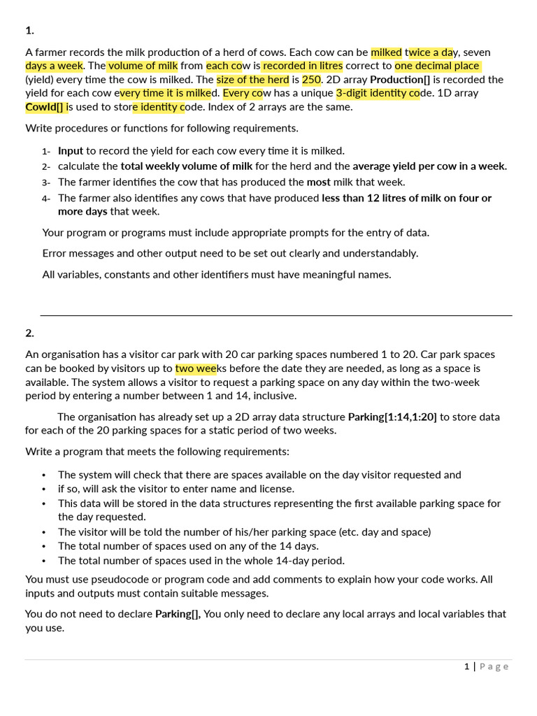 Practice Questions Pseudo | PDF | Par (Score) | Computer Programming