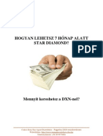 HOGYAN LEHETSZ 7 HÓNAP ALATT STAR DIAMOND A DXN-BEN?