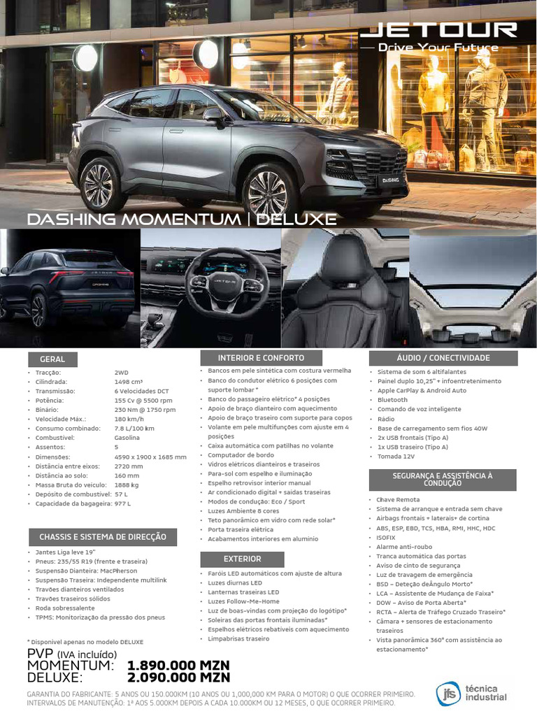 Specs Jetour All Models - New Price Feb 2026 | PDF | Airbag | Ar ...
