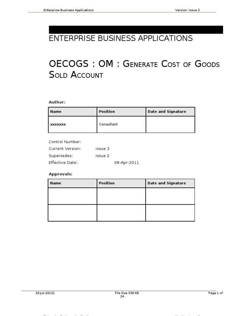 Installation Guide for COGS Account Module | PDF | Installation ...