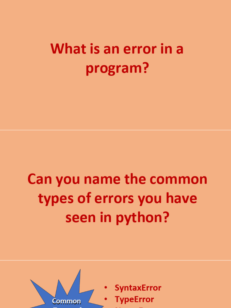 Exception Handling in Python | PDF