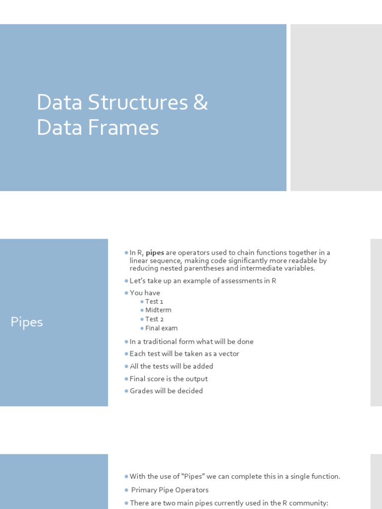 9 10 Data Structures & Data Frames | PDF | Function (Mathematics) | Data