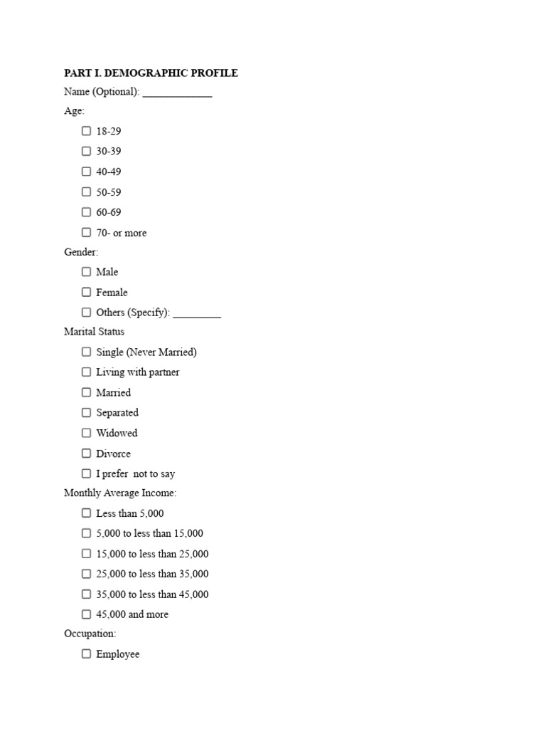 Our Adapted Survey Questionnaires (4) | PDF | Inflation | Foods