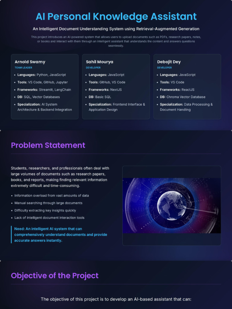 AI Personal Knowledge Assistant | PDF