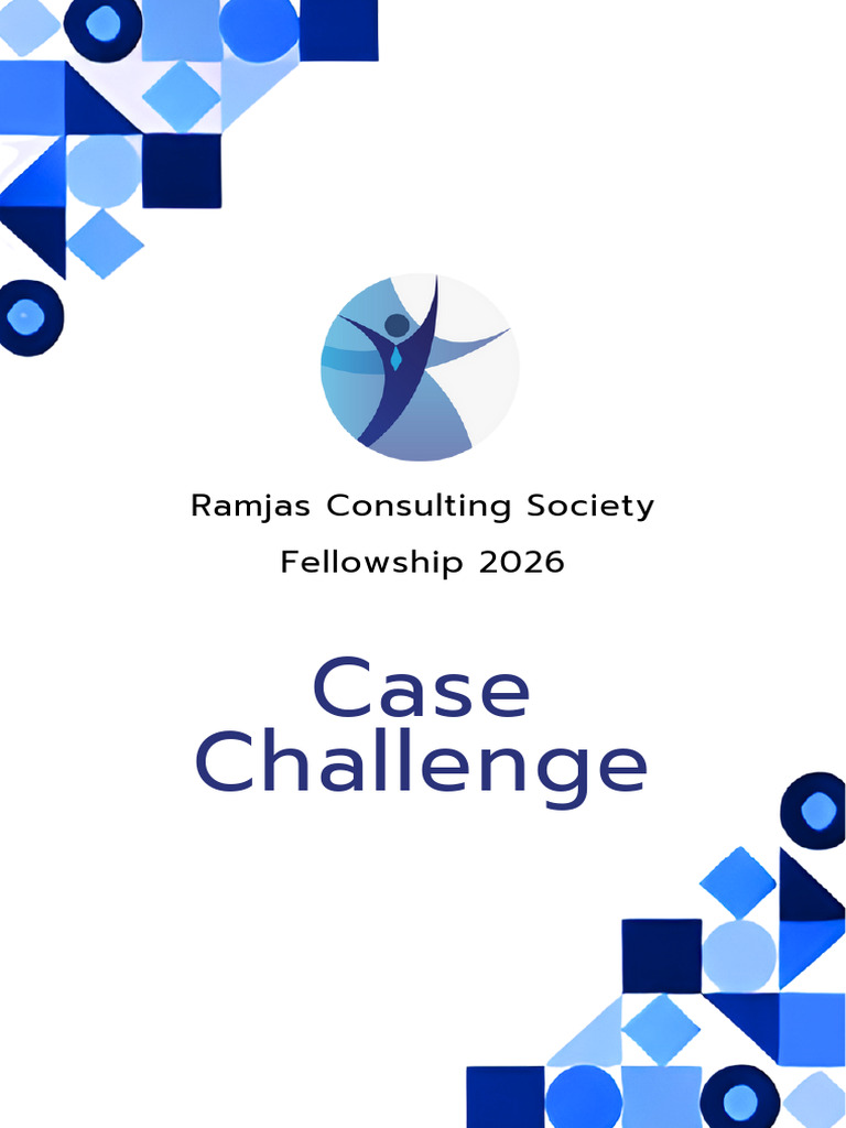 RCS Fellowship 2026 - Case Challenge | PDF | Electric Vehicle ...