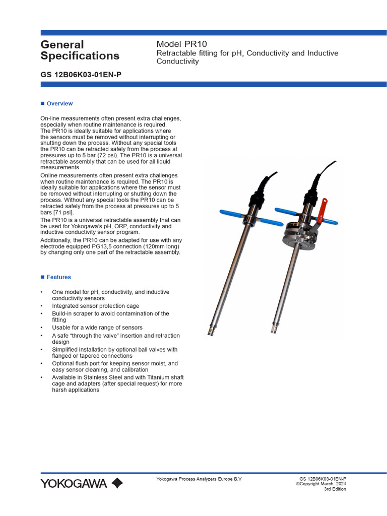 GS 12B06K03-01EN-P - 003 PR10 (PH Analyzer Bekasap 2) | PDF | All ...