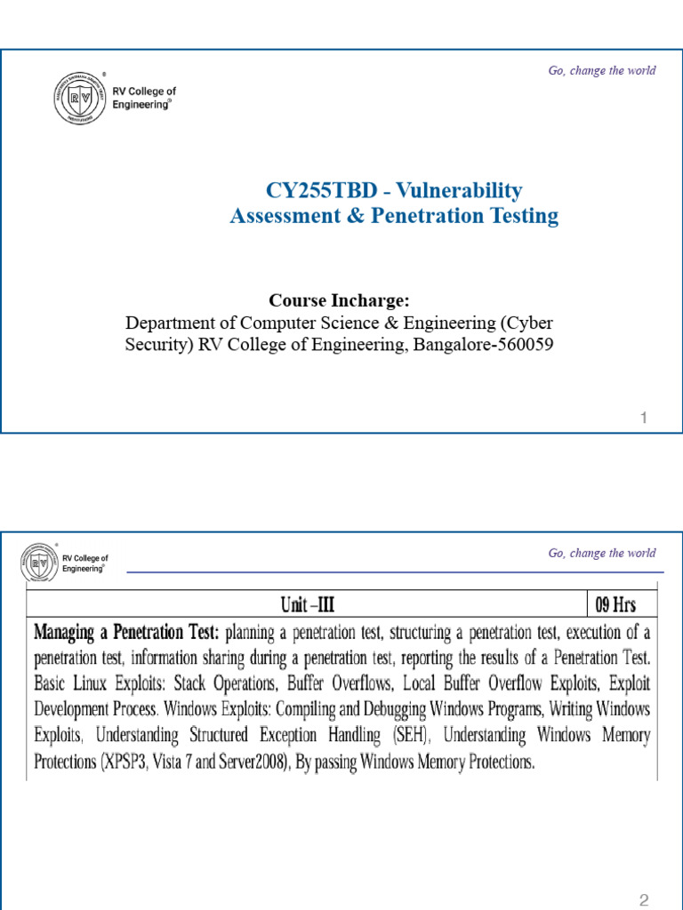 Unit 3 (Complete) 1 | PDF | Penetration Test | Computer Security