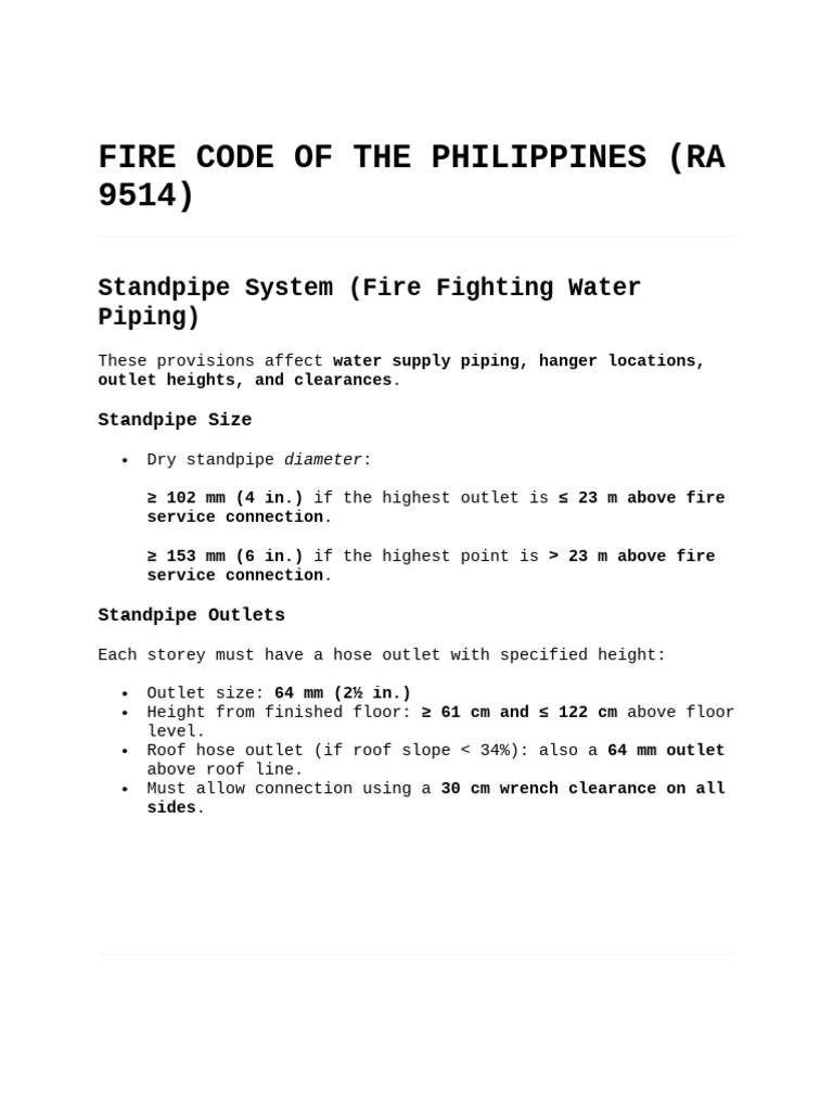 Rnpcp vs Fire Code | PDF