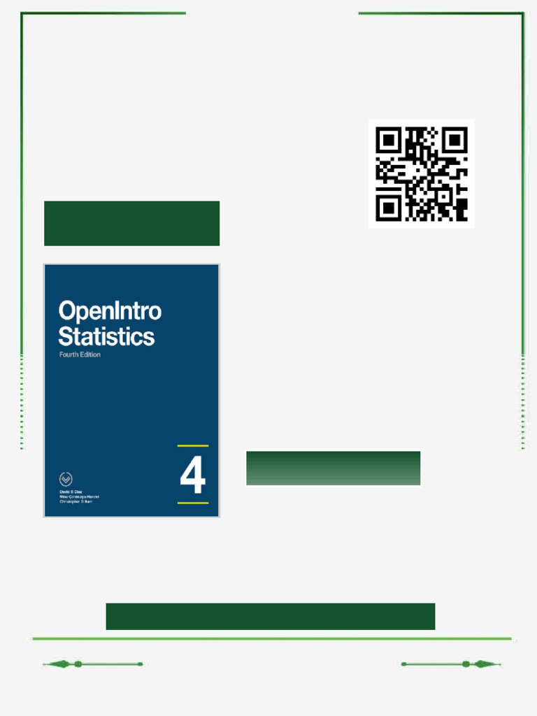 OpenIntro Statistics Fourth Edition David Diez Mine Çetinkaya Rundel ...