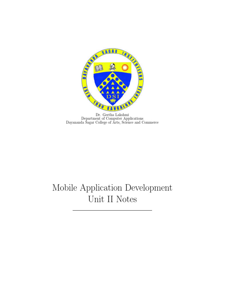 UNIT II MobileAppDevelopment | PDF | Page Layout | Icon (Computing)