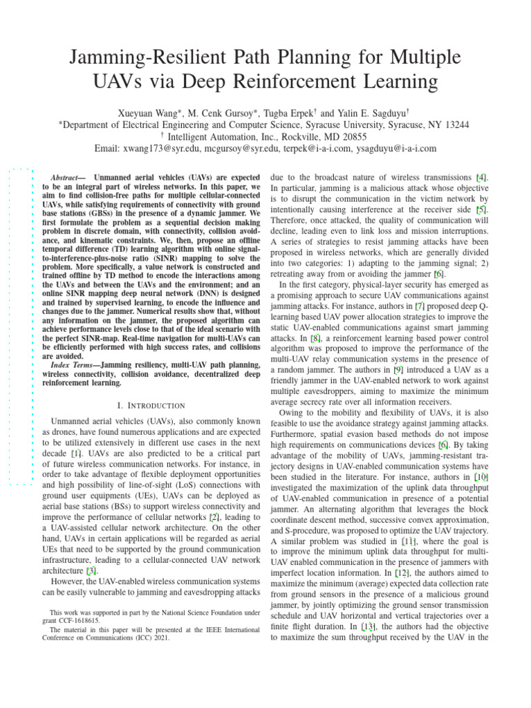 2104.04477v2 | PDF | Unmanned Aerial Vehicle | Deep Learning