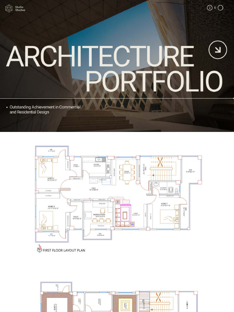 Architectural Interior Design 2d Presentation-Compressed | PDF