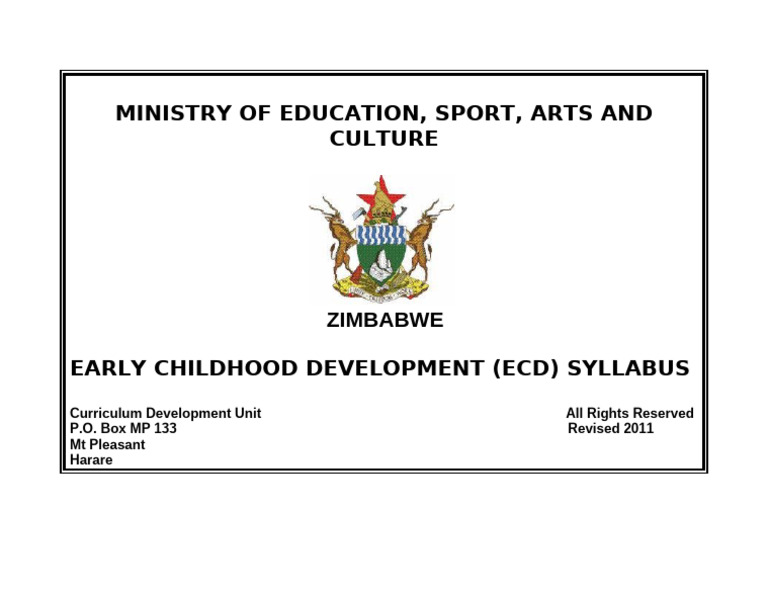 ECD Syllabus Cover Page | PDF