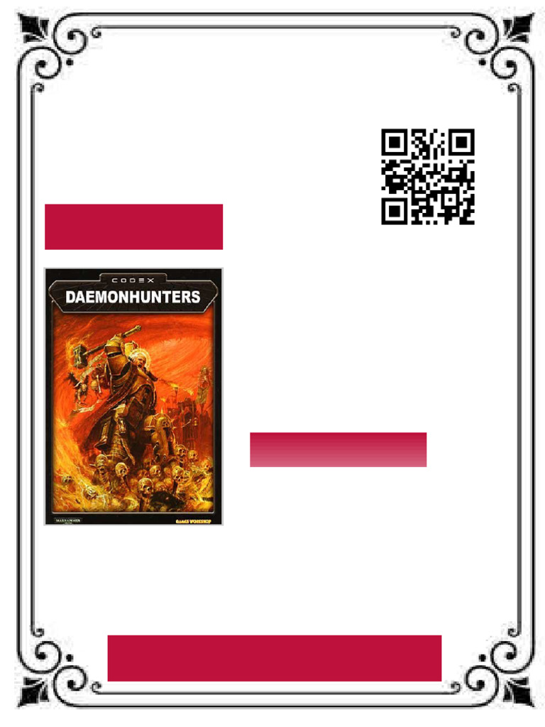 Codex Daemonhunters 3rd Edition Graham Mcneill Ebook Testbank Solutions ...