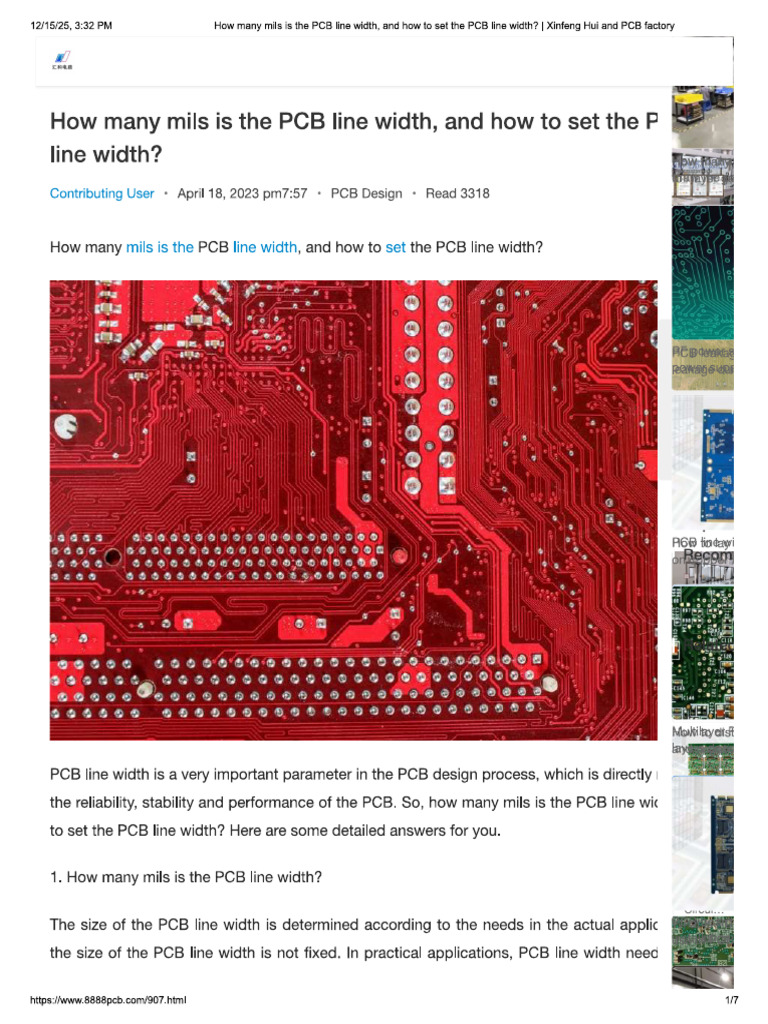 How Many Mils Is The PCB Line Width, and How To Set The PCB Line Width ...