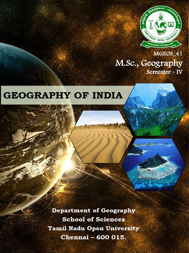 MGEOS 41 Geography of India - Book | PDF | Himalayas | Earth Sciences