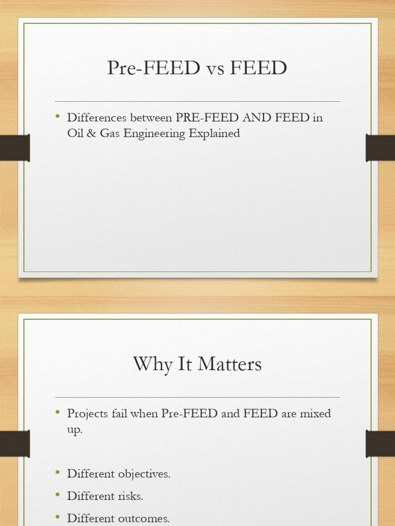 Pre -Feed vs Feed | PDF