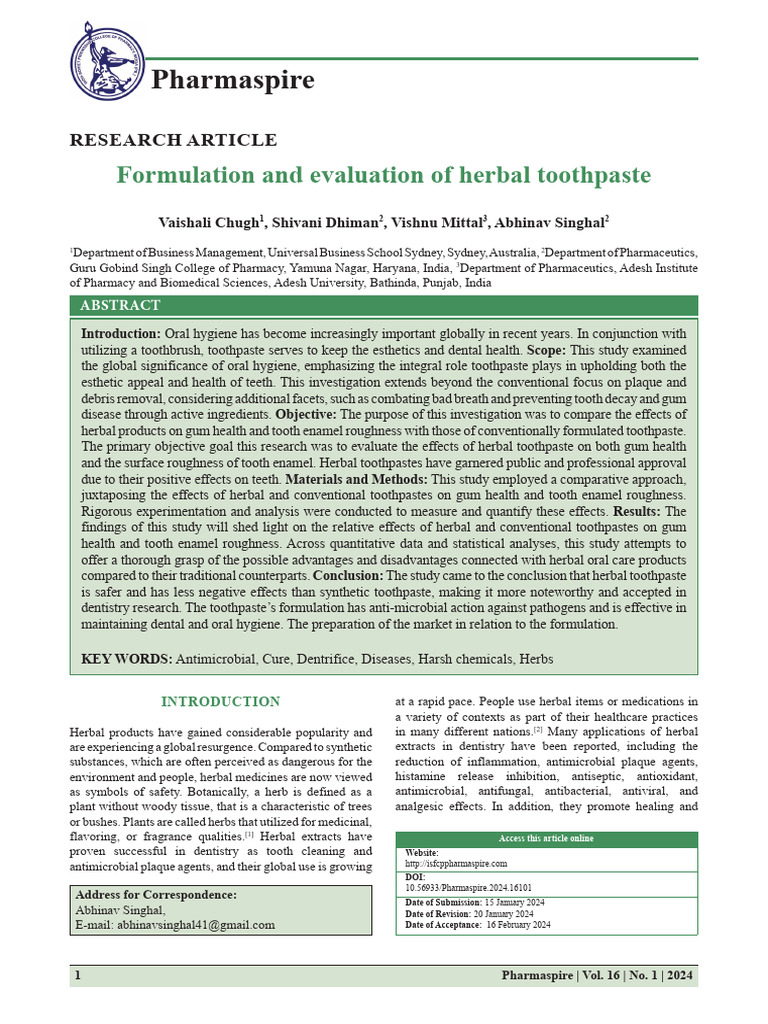 15625_pdf | PDF | Human Tooth | Oral Hygiene
