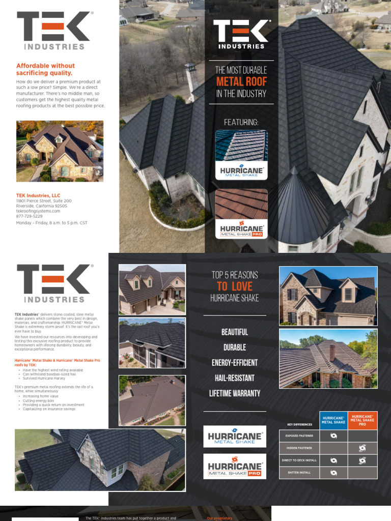 TEK Roofing Brochure Digital | PDF