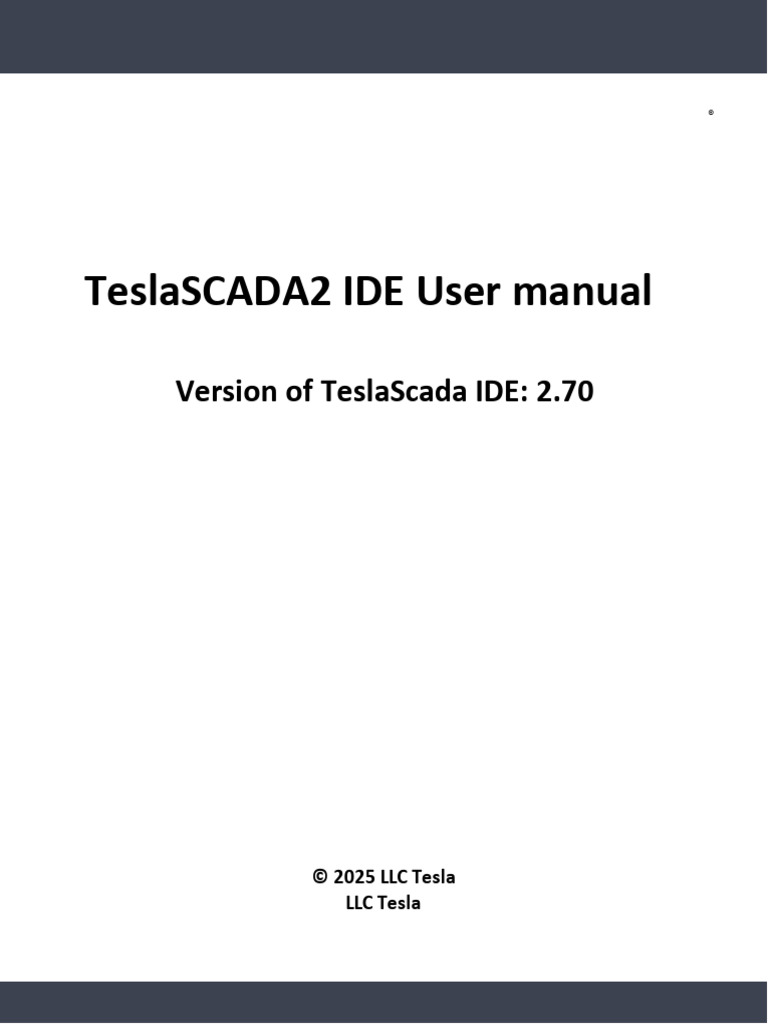 TeslaSCADA IDE UserManual | PDF