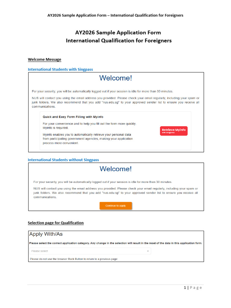 Cat D Sample Application Form | PDF