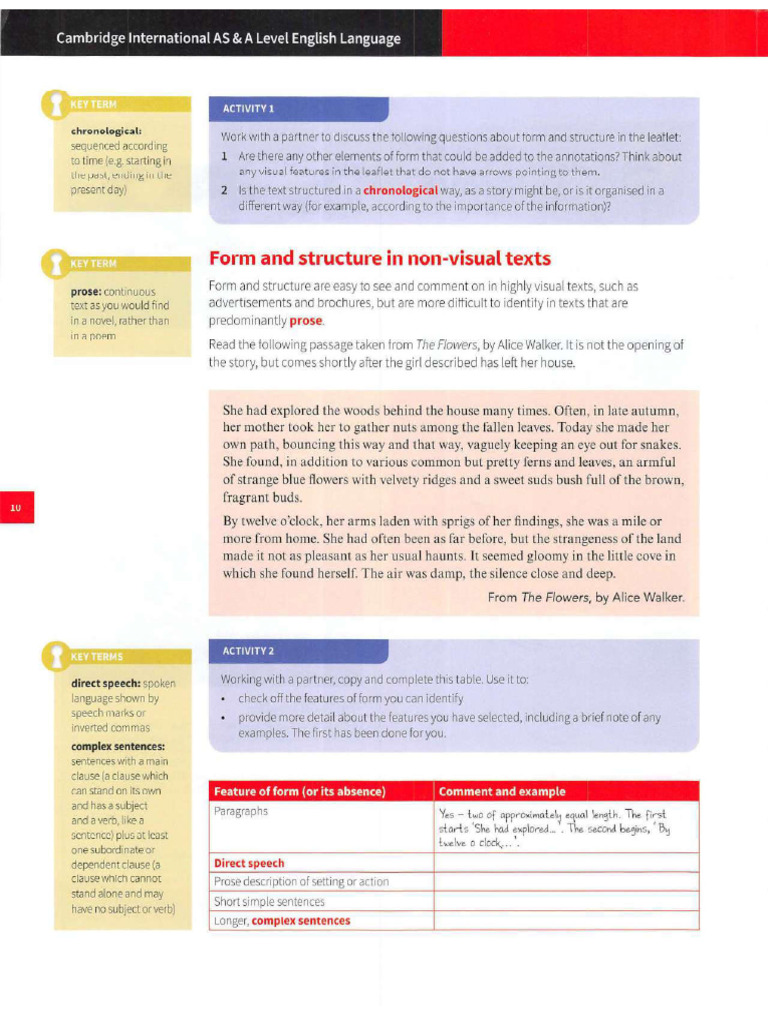Form Activities | PDF