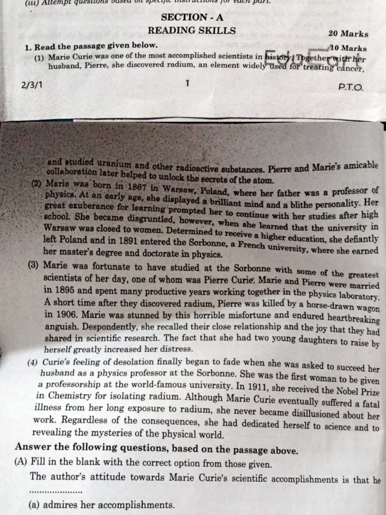 Sample Paper | PDF