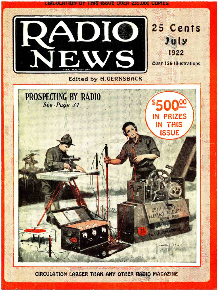 Radio News 1922 07 R | PDF | Radio | Antenna (Radio)