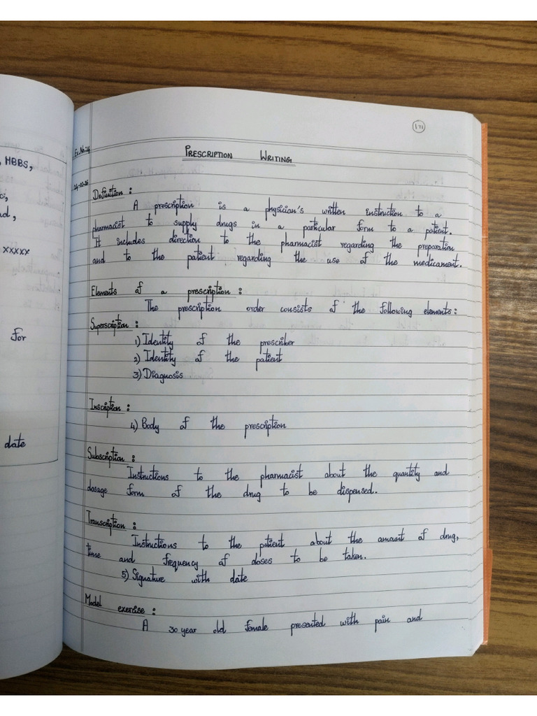 Prescription Writing | PDF
