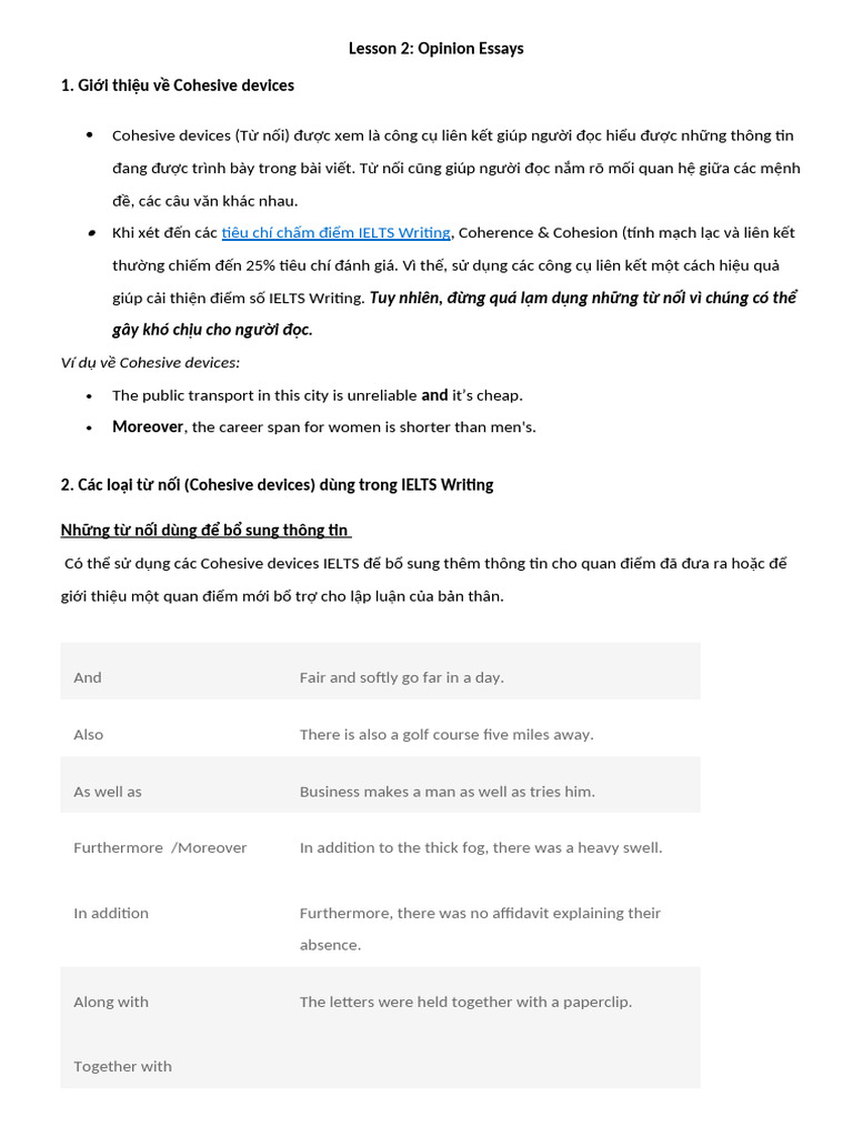 Lesson 2 Writing Task 2 | PDF
