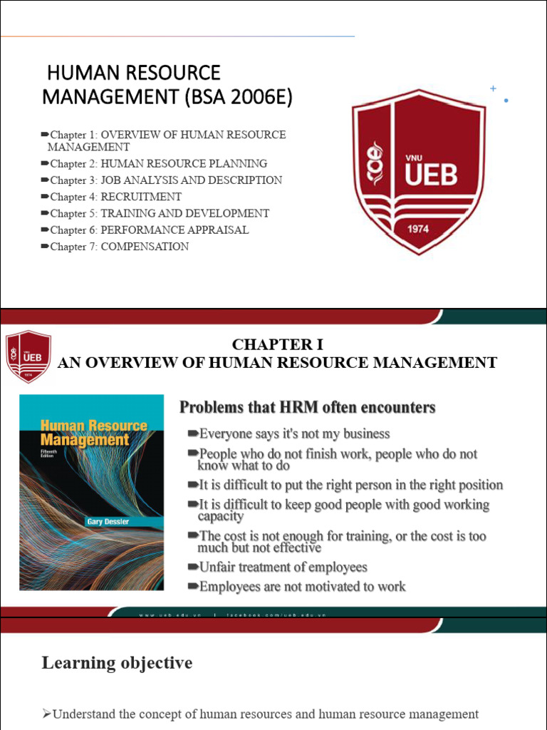 Chapter 1 Overview of HRM | PDF | Human Resource Management | Human ...