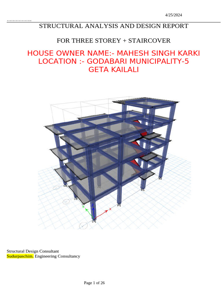 Part 1 | PDF | Structural Analysis | Structural Load