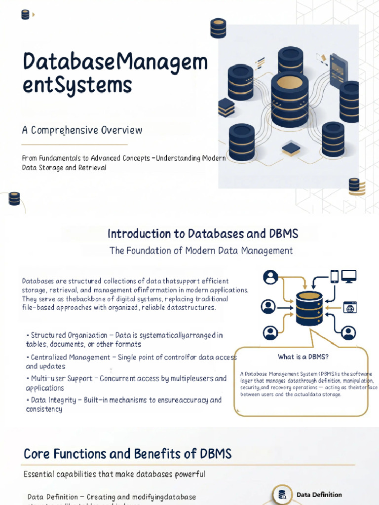 Compressed - Database Management Systems - A Comprehensive Overview ...