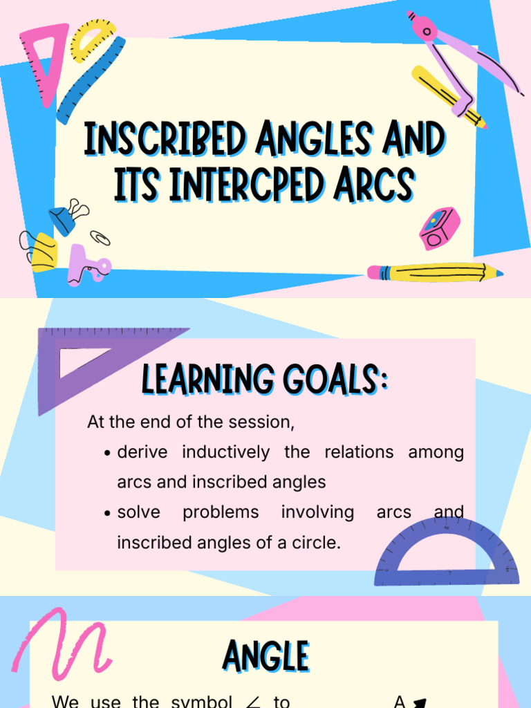 Inscribed-Angle-and-its-Intercepted-Arc | PDF