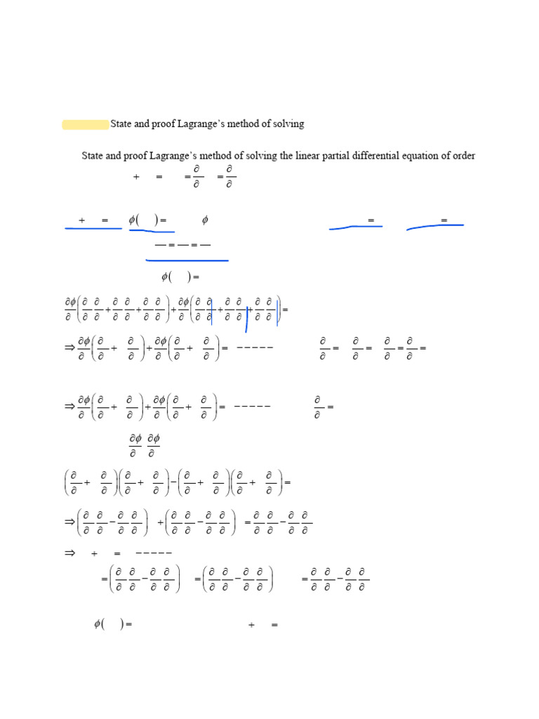 SHEET-1 Linear First Order Partial Differential Equation by Nurul Alam ...
