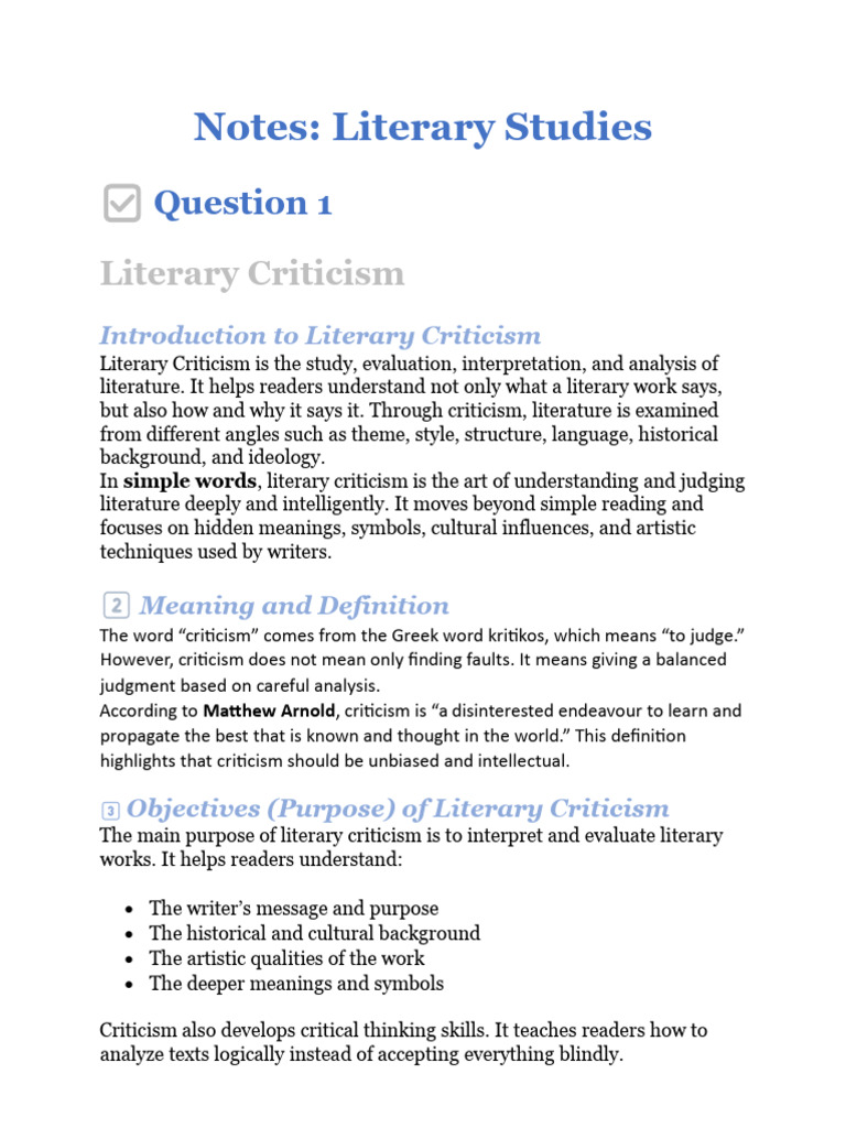 Lift Writing Notes 1 | PDF | Romanticism | Realism (Arts)