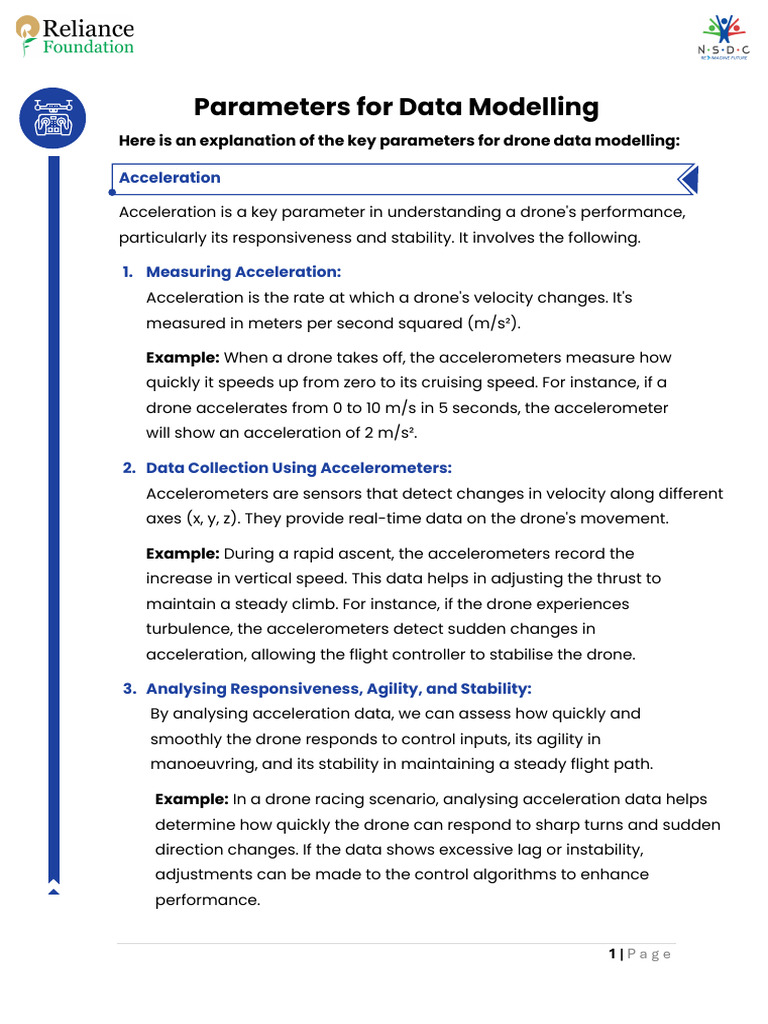 Parameters for Data Modelling | PDF | Unmanned Aerial Vehicle ...