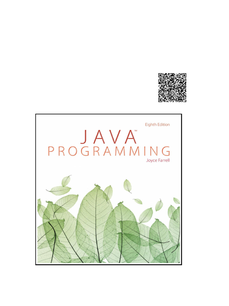 Java Programming 8th Edition by Joyce Farrell | PDF