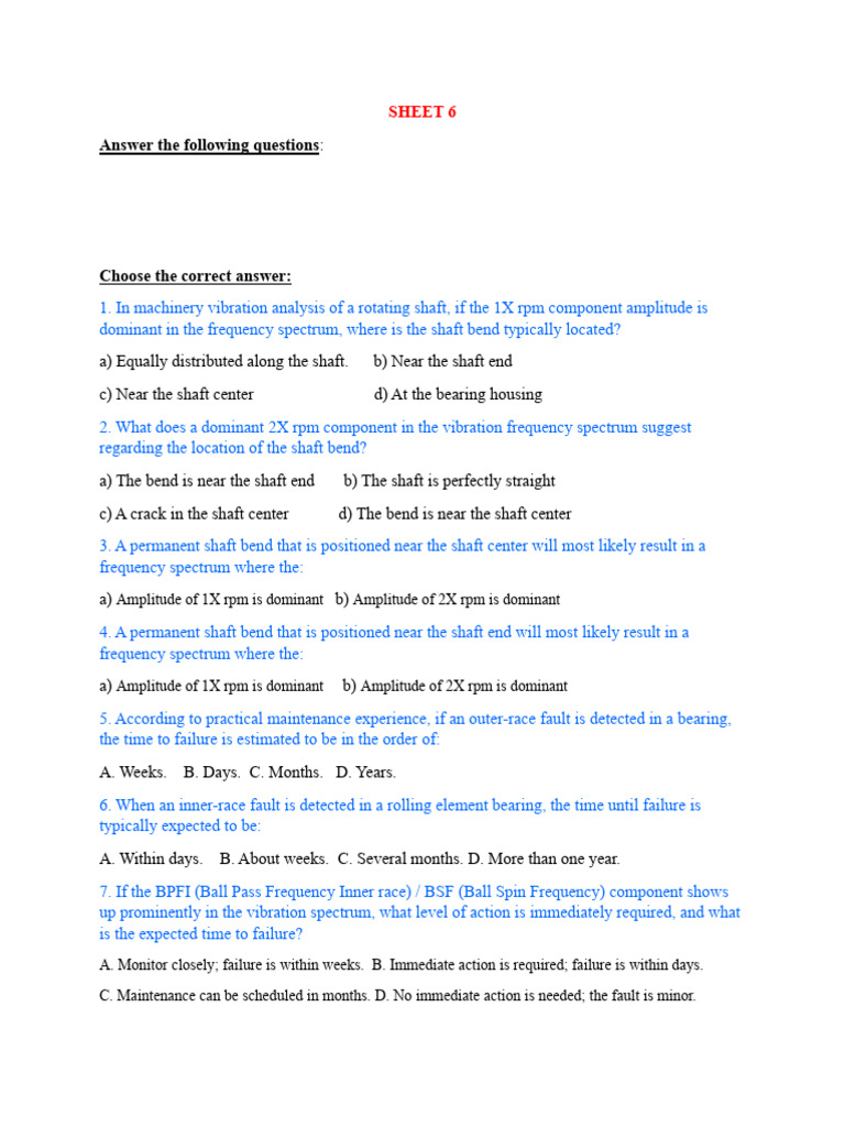 SHEET 6 | PDF