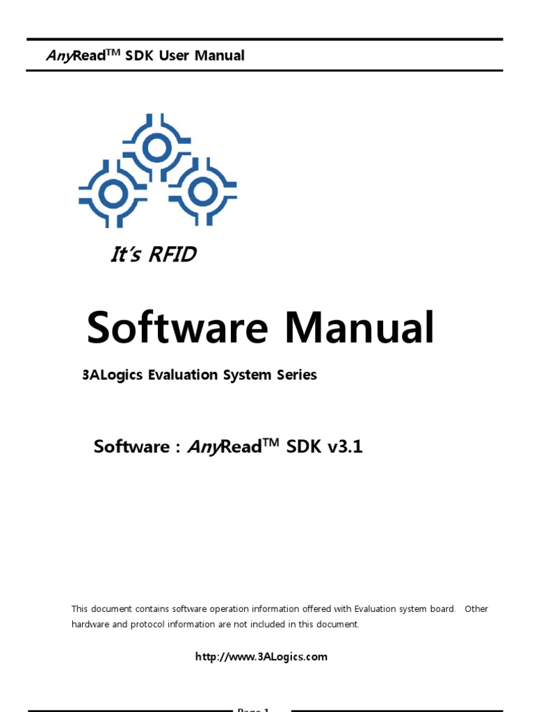 AnyRead SDK User Manual v3.1 - English | PDF | Installation (Computer ...