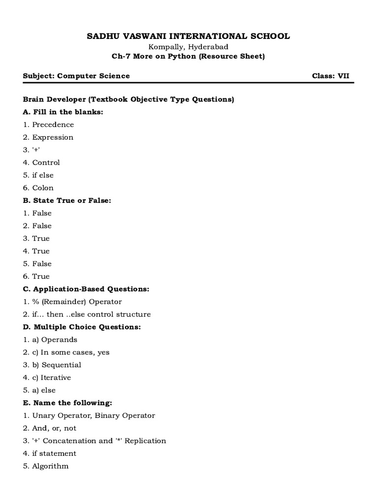 Ch-7 More on Python(Resource Material).Docx | PDF