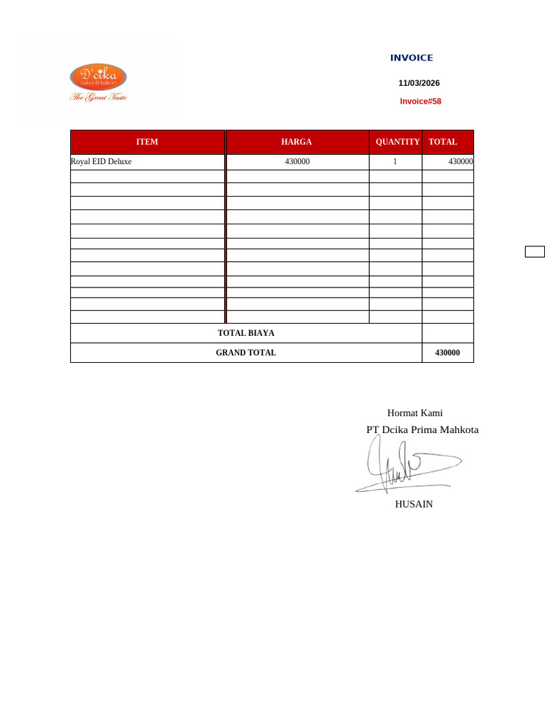 Nota Parcel | PDF