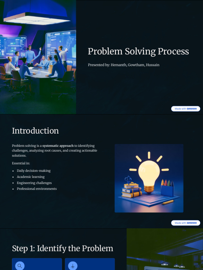 Problem Solving Process | PDF