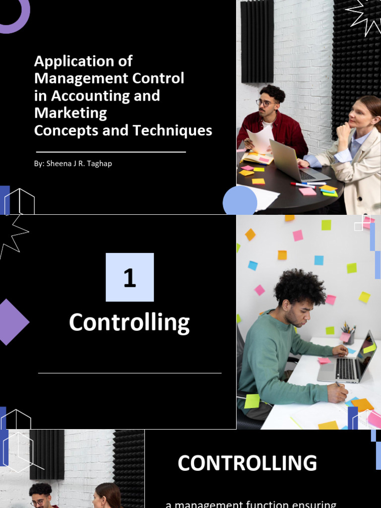 Application of Management Control in Accounting and Marketing Concepts ...