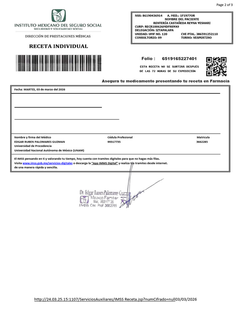 Rentería Castañeda Reyna Yeshari | PDF | Cuidado de la salud | Medicina ...